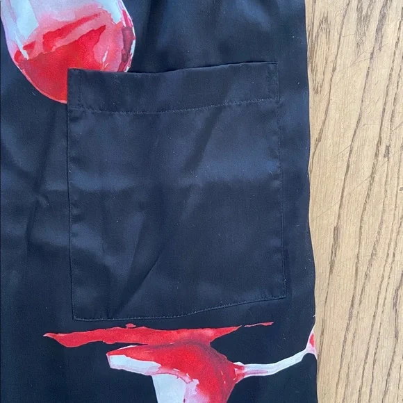NAHMIAS Fine Wine Silk Shorts
